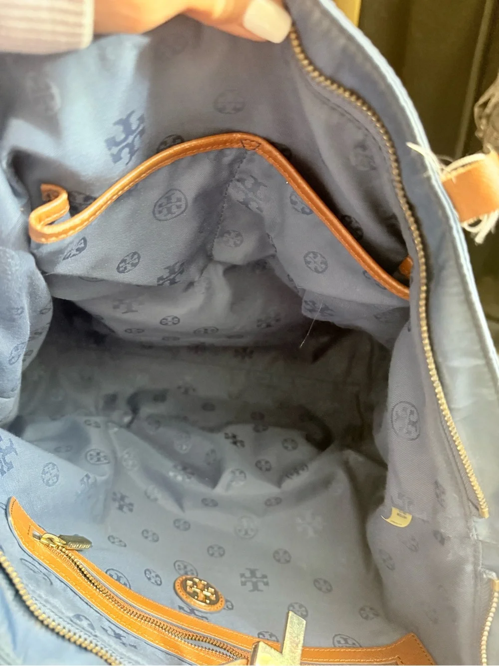 Tory Burch sleek navy